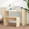 Stella Homewares Dressing Stool Sonoma Oak 70x35x45 cm Engineered Wood