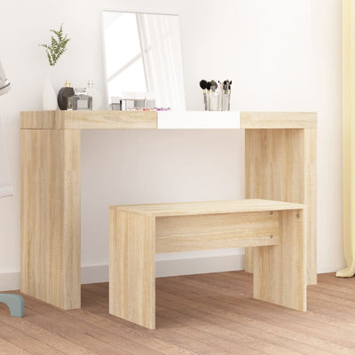 Stella Homewares Dressing Stool Sonoma Oak 70x35x45 cm Engineered Wood