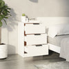 Stella Homewares Bedside Cabinet White 40x36x65 cm