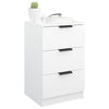 Stella Homewares Bedside Cabinet White 40x36x65 cm