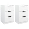 Stella Homewares Bedside Cabinets 2 pcs White 40x36x65 cm