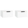 Stella Homewares Wall-mounted Bedside Cabinets 2 pcs White 34x30x20 cm