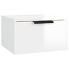 Stella Homewares Wall-mounted Bedside Cabinets 2 pcs High Gloss White 34x30x20 cm