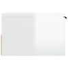 Stella Homewares Wall-mounted Bedside Cabinets 2 pcs High Gloss White 34x30x20 cm