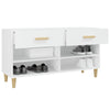 Stella Homewares Shoe Cabinet White 102x35x55 cm Engineered Wood