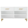 Stella Homewares Shoe Cabinet White 102x35x55 cm Engineered Wood