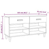 Stella Homewares Shoe Cabinet White 102x35x55 cm Engineered Wood