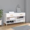 Stella Homewares Shoe Cabinet White 102x35x55 cm Engineered Wood