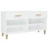 Stella Homewares Shoe Cabinet High Gloss White 102x35x55 cm Engineered Wood