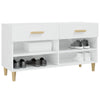 Stella Homewares Shoe Cabinet High Gloss White 102x35x55 cm Engineered Wood
