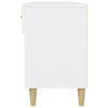 Stella Homewares Shoe Cabinet High Gloss White 102x35x55 cm Engineered Wood