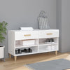 Stella Homewares Shoe Cabinet High Gloss White 102x35x55 cm Engineered Wood