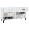 Stella Homewares Shoe Cabinet High Gloss White 102x35x55 cm Engineered Wood