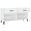 Stella Homewares Shoe Cabinet High Gloss White 102x35x55 cm Engineered Wood