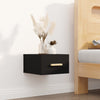 Stella Homewares Wall-mounted Bedside Cabinets 2 pcs Black 35x35x20 cm