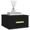 Stella Homewares Wall-mounted Bedside Cabinets 2 pcs Black 35x35x20 cm