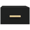 Stella Homewares Wall-mounted Bedside Cabinets 2 pcs Black 35x35x20 cm