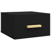 Stella Homewares Wall-mounted Bedside Cabinets 2 pcs Black 35x35x20 cm