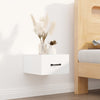 Stella Homewares Wall-mounted Bedside Cabinets 2 pcs White 35x35x20 cm