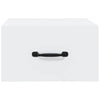 Stella Homewares Wall-mounted Bedside Cabinets 2 pcs White 35x35x20 cm