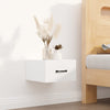 Stella Homewares Wall-mounted Bedside Cabinets 2 pcs High Gloss White 35x35x20 cm