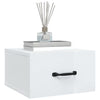 Stella Homewares Wall-mounted Bedside Cabinets 2 pcs High Gloss White 35x35x20 cm