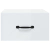 Stella Homewares Wall-mounted Bedside Cabinets 2 pcs High Gloss White 35x35x20 cm