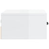 Stella Homewares Wall-mounted Bedside Cabinets 2 pcs High Gloss White 35x35x20 cm