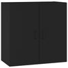 Stella Homewares Wall Cabinet Black 60x31x60 cm Engineered Wood
