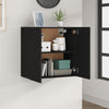 Stella Homewares Wall Cabinet Black 60x31x60 cm Engineered Wood