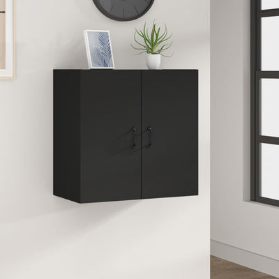 Stella Homewares Wall Cabinet Black 60x31x60 cm Engineered Wood
