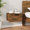 Stella Homewares Wall-mounted Bedside Cabinets 2 pcs Smoked Oak 34x30x20 cm