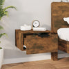 Stella Homewares Wall-mounted Bedside Cabinets 2 pcs Smoked Oak 34x30x20 cm