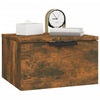 Stella Homewares Wall-mounted Bedside Cabinets 2 pcs Smoked Oak 34x30x20 cm