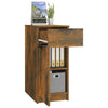 Stella Homewares Desk Cabinet Smoked Oak 33.5x50x75 cm Engineered Wood