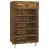 Stella Homewares Shoe Cabinet Smoked Oak 60x35x105 cm Engineered Wood