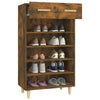 Stella Homewares Shoe Cabinet Smoked Oak 60x35x105 cm Engineered Wood