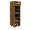 Stella Homewares Shoe Cabinet Smoked Oak 30x35x105 cm Engineered Wood
