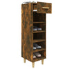 Stella Homewares Shoe Cabinet Smoked Oak 30x35x105 cm Engineered Wood
