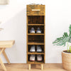 Stella Homewares Shoe Cabinet Smoked Oak 30x35x105 cm Engineered Wood