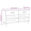 Stella Homewares Shoe Cabinet Smoked Oak 102x35x55 cm Engineered Wood