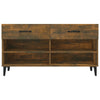 Stella Homewares Shoe Cabinet Smoked Oak 102x35x55 cm Engineered Wood