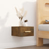 Stella Homewares Wall-mounted Bedside Cabinets 2 pcs Smoked Oak 35x35x20 cm