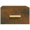 Stella Homewares Wall-mounted Bedside Cabinets 2 pcs Smoked Oak 35x35x20 cm
