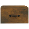 Stella Homewares Wall-mounted Bedside Cabinets 2 pcs Smoked Oak 35x35x20 cm