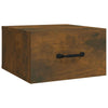 Stella Homewares Wall-mounted Bedside Cabinets 2 pcs Smoked Oak 35x35x20 cm