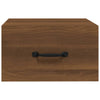 Stella Homewares Wall-mounted Bedside Cabinets 2 pcs Brown Oak 35x35x20 cm
