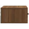 Stella Homewares Wall-mounted Bedside Cabinets 2 pcs Brown Oak 35x35x20 cm