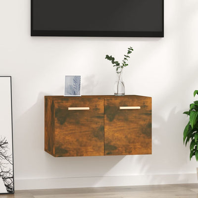 Stella Homewares Wall Cabinet Smoked Oak 60x36.5x35 cm Engineered Wood