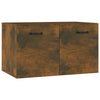 Stella Homewares Wall Cabinet Smoked Oak 60x36.5x35 cm Engineered Wood